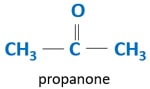 Propanone (acetone) - C3H6O isomer